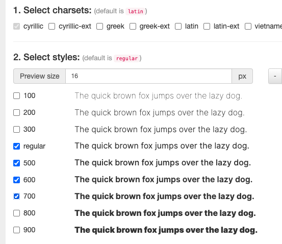 google webfonts helper